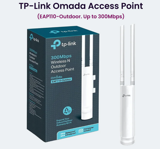 TP Link Omanda 300Mbps Wifi N Outdoor Access Point - EAP110-Outdoor