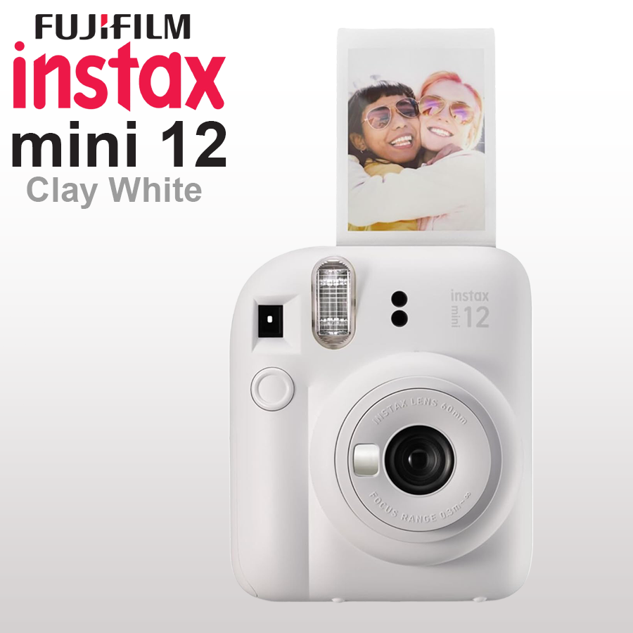 Fujifilm Instax Mini 12 Instant Camera - Clay White