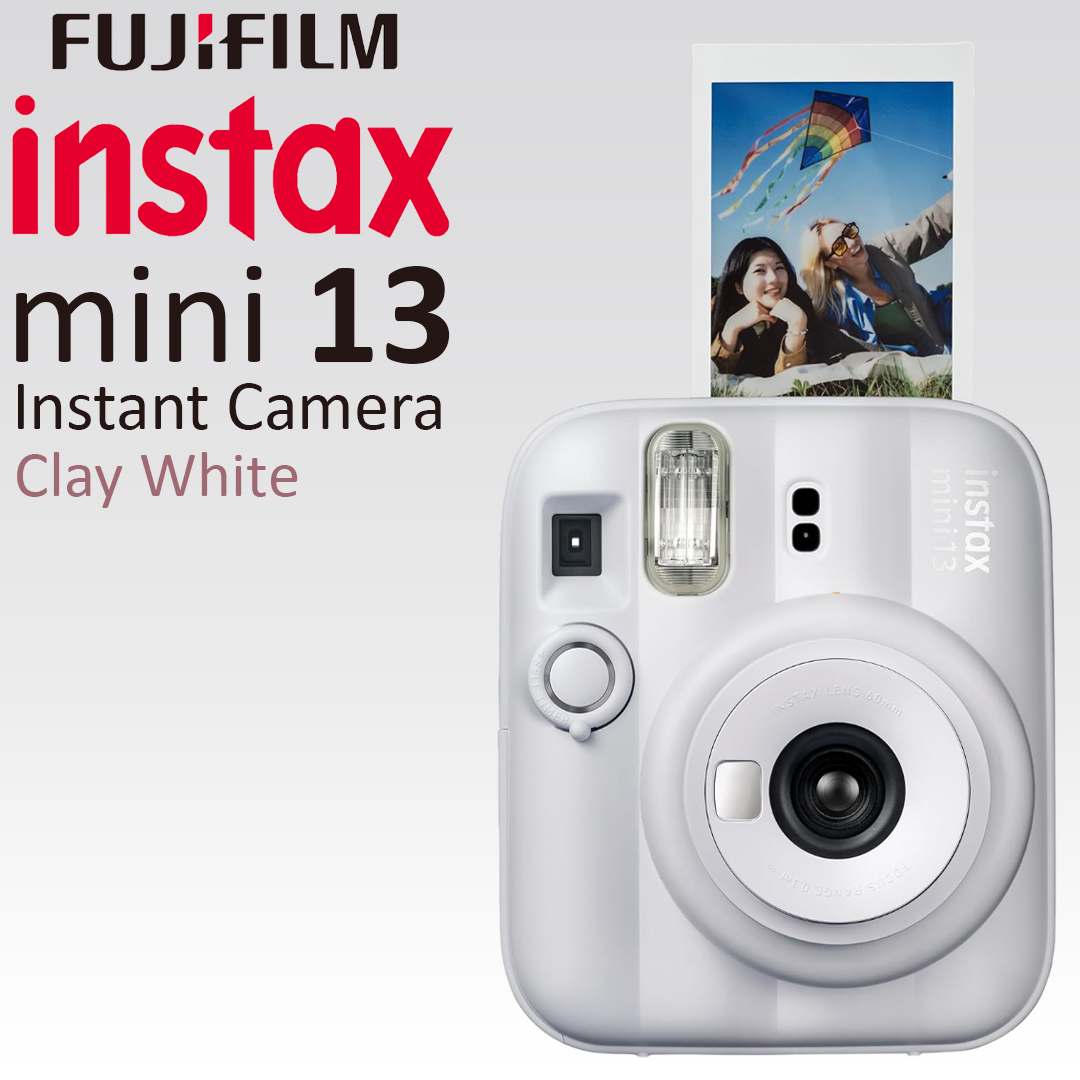 FujiFilm Instax Mini 13 Instant Camera - Clay White