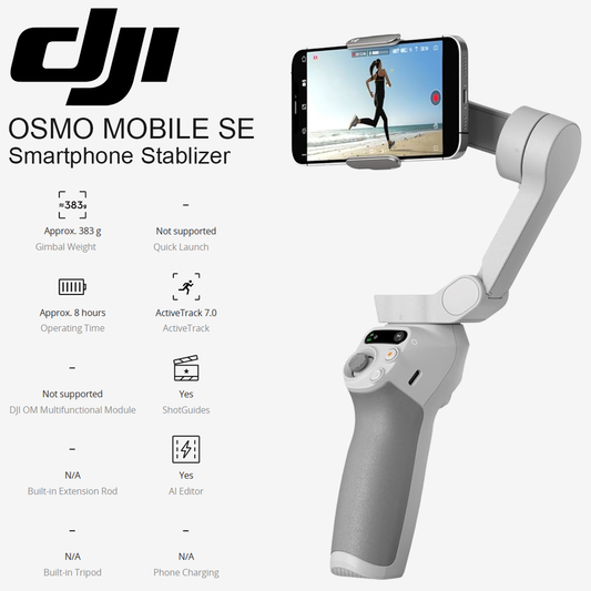 DJI Osmo Mobile SE Intelligent Gimbal Stabilizer