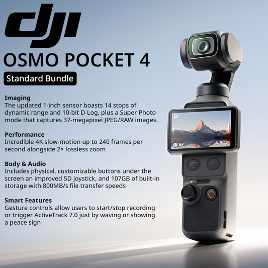 Dji Osmo Pocket 4 Standard Combo Action Camera