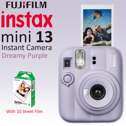 FujiFilm Instax Mini 13 Instant Camera with 10 Sheet Film - Dreamy Purple