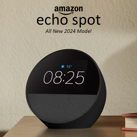 Amazon Echo Spot Smart Speaker with Clock (Black)