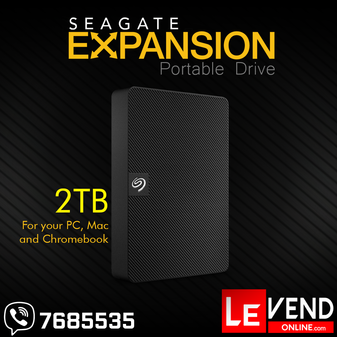 Seagate Expansion 2TB External Portable Hard Drive (Black)