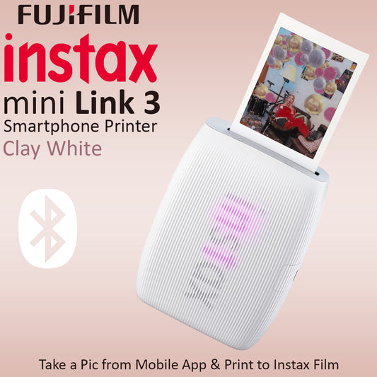 Fujifilm Instax Mini Link 3 Smartphone Printer - Clay White