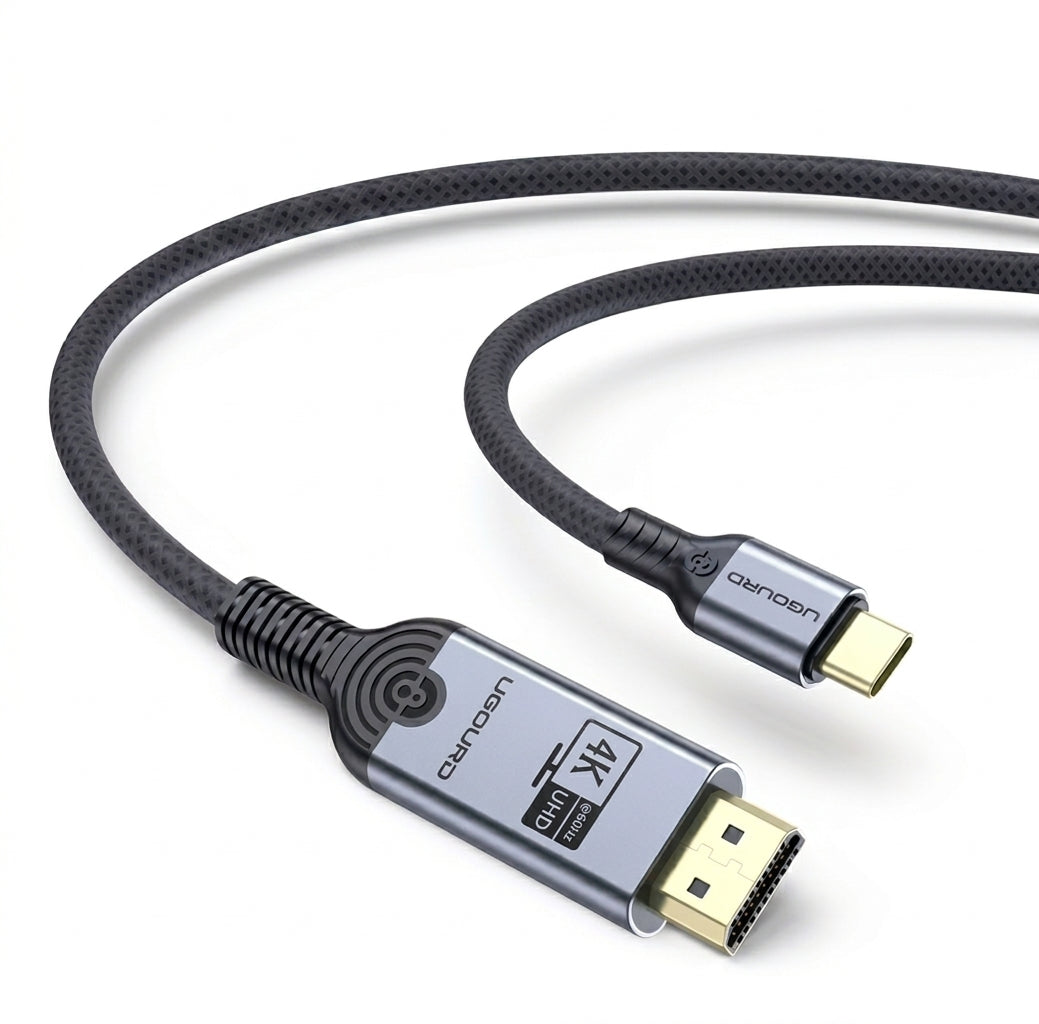 USB C Male to HDMI 2.0 Male 4K 60Hz Braided Cable - 2M