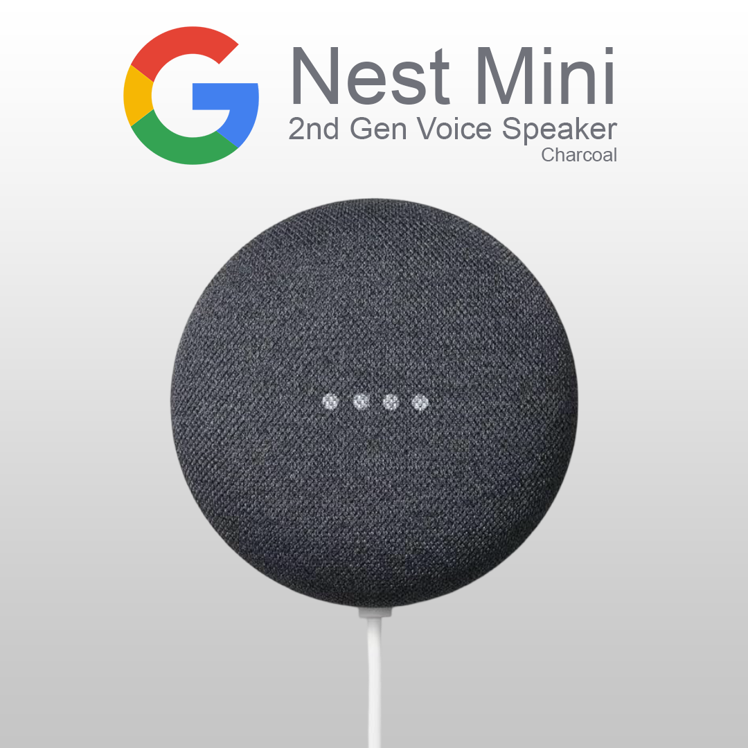 Google Nest Mini 2nd Gen Smart Voice Assistant Speaker - Charcoal