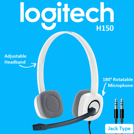 Logitech H150 Stereo Headset with Mic / 3.5mm Dual Jacks