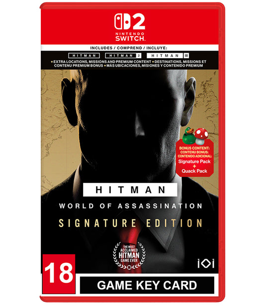 Hitman World of Assasination Signature Edition - Nintendo Switch 2 Game (Includes: Hitman 1, 2 & 3)