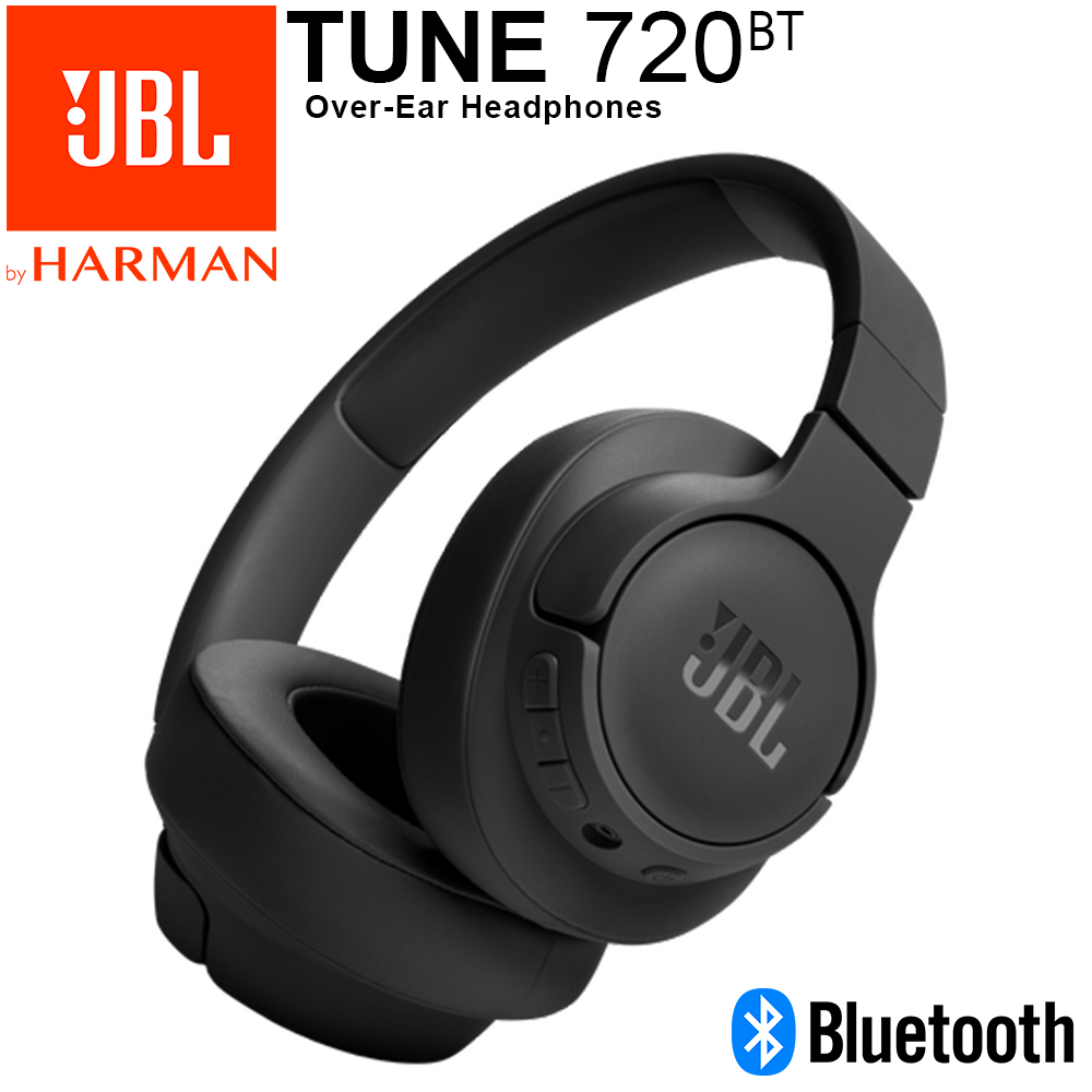 JBL Tune 720BT | Wireless Over-Ear Headphone - Black