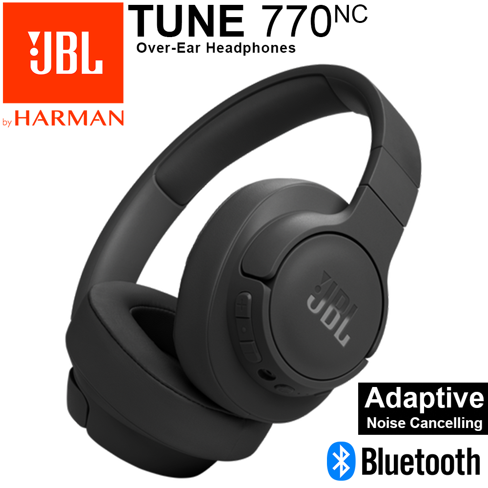 JBL Tune 770NC | Adaptive Noise Cancelling Wireless Over-Ear Headphone - Black