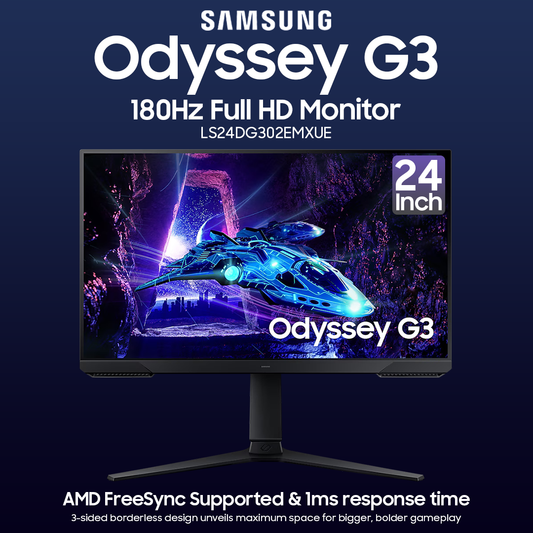 Samsung Odyssey G3 24 Inch 180Hz Full HD Monitor - LS24DG302EMXUE