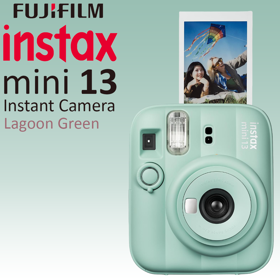 FujiFilm Instax Mini 13 Instant Camera - Lagoon Green