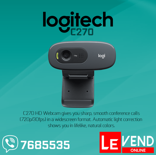 Logitech C270 720P HD Webcam