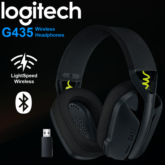 Logitech G435 2.4Ghz + Bluetooth Wireless Headphones - Black