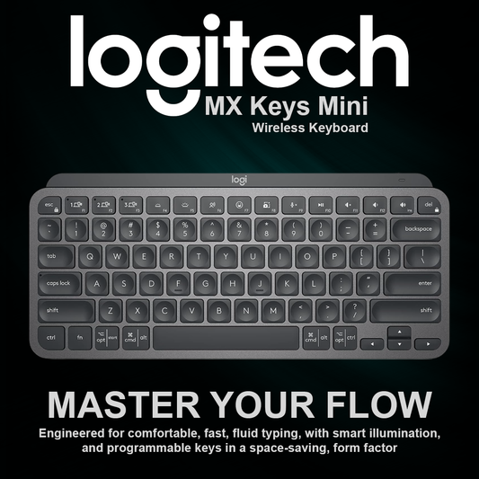 Logitech MX Keys Mini TKL Wireless Keyboard - Graphite