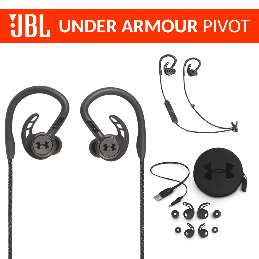 JBL Under Armour Sport Pivot | Waterproof Wireless Headphones - Black