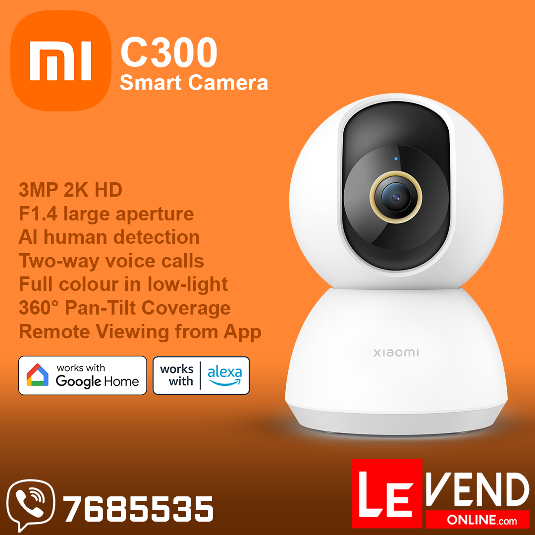 MI 3MP 360° 2K Home Security WiFi Camera - C300