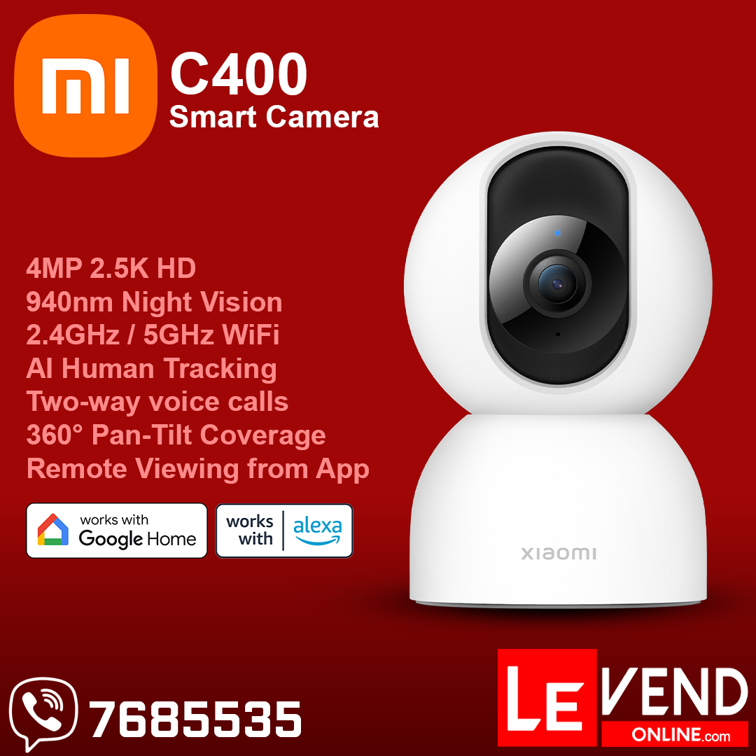 MI 4MP 360° 2.5K Home Security WiFi Camera - C400