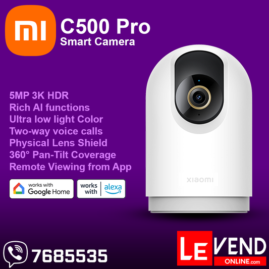 MI 5MP 360° 3K Home Security WiFi Camera - C500 Pro