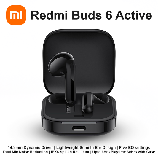 MI Redmi Buds 6 Active Earbuds - Black