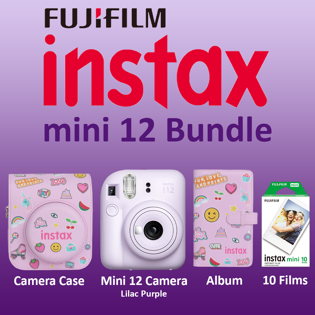 FujiFilm Instax Mini 12 Instant Camera Gift Box - Lilac Purple
