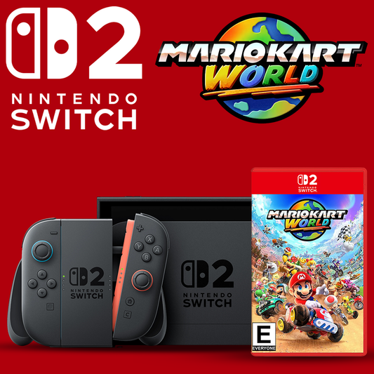 Nintendo Switch 2 Portable Gaming Console - Black - MarioKart World Bundle
