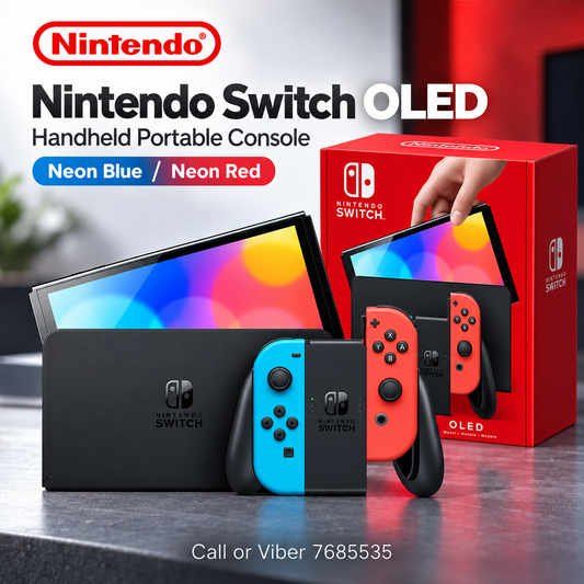 Nintendo Switch OLED Portable Gaming Console - Red/Blue