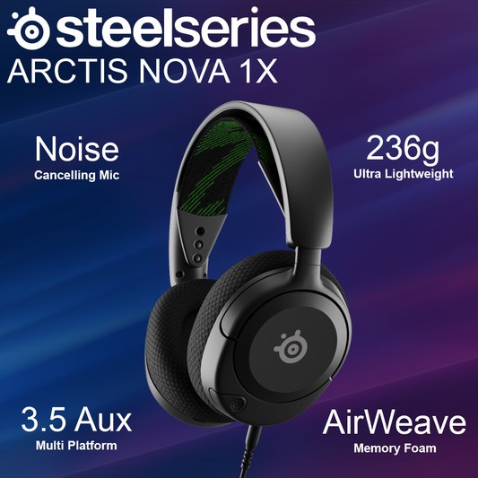 SteelSeries Arctis Nova 1X Wired Headphones - Multi Platform