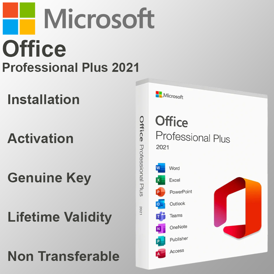 Microsoft Office Professional Plus 2021 Genuine Activation - Retail ...