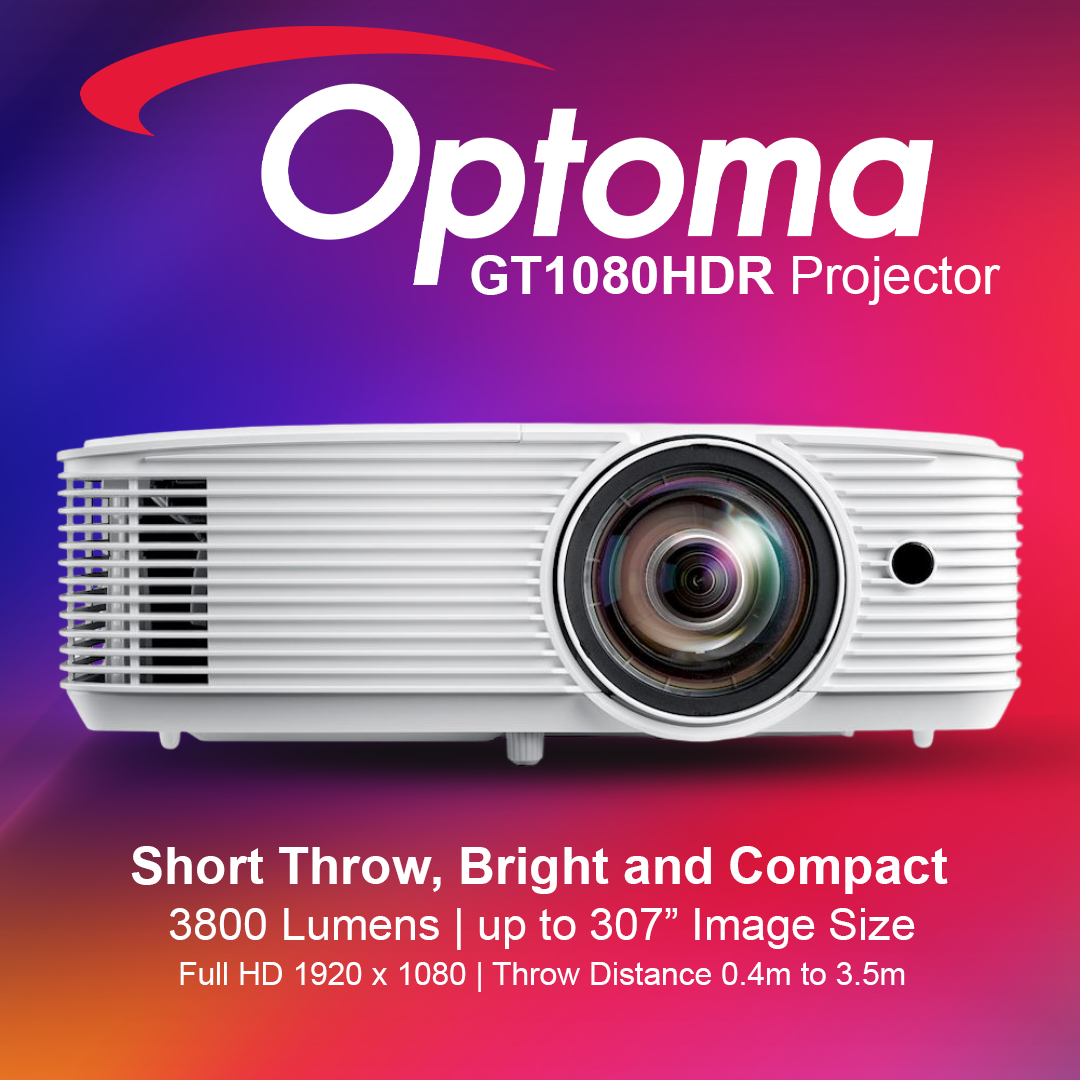 Optoma GT1080HDR Full HD 3800 Lumens Short Throw Projector
