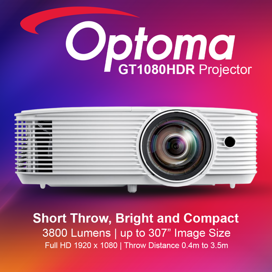 Optoma GT1080HDR Full HD 3800 Lumens Short Throw Projector