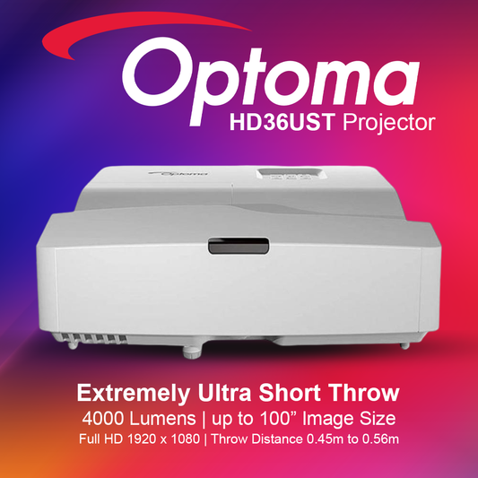 Optoma HD36UST Full HD 4000 Lumens Ultra Short Throw Projector