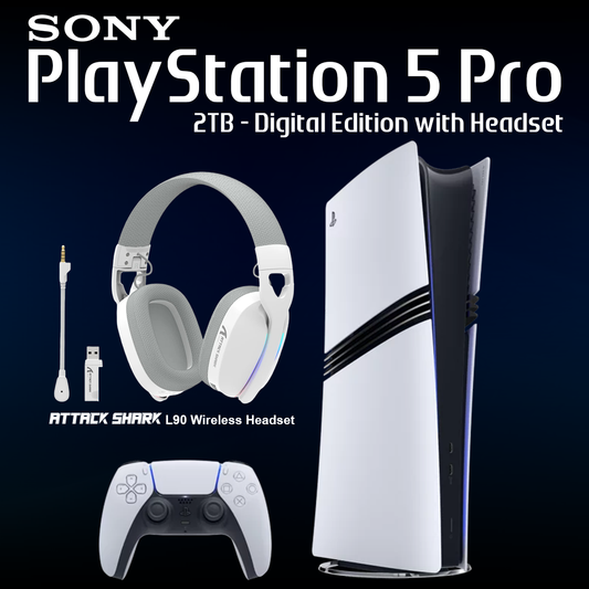 Sony PlayStation 5 Pro 2TB Console (Digital Edition) with Wireless Headset