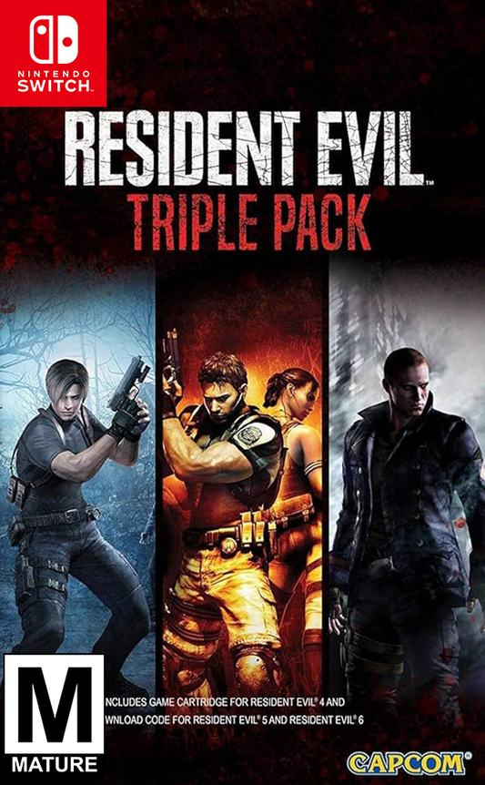 Resident Evil Triple Pack - Nintendo Game (Includes 4, 5 & 6)