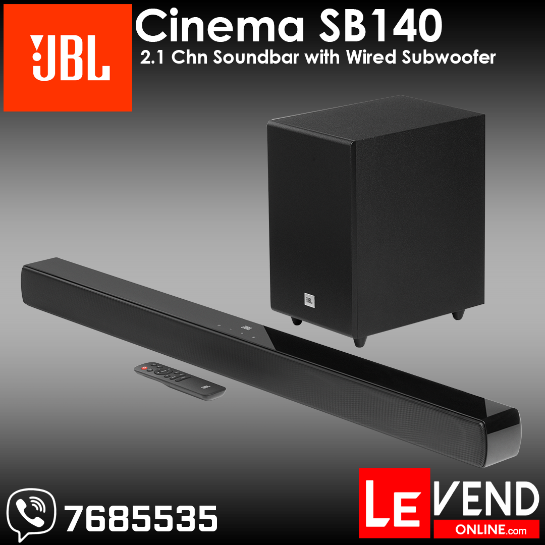 JBL Cinema SB140 | 2.1 Chn Soundbar with Wired Subwoofer