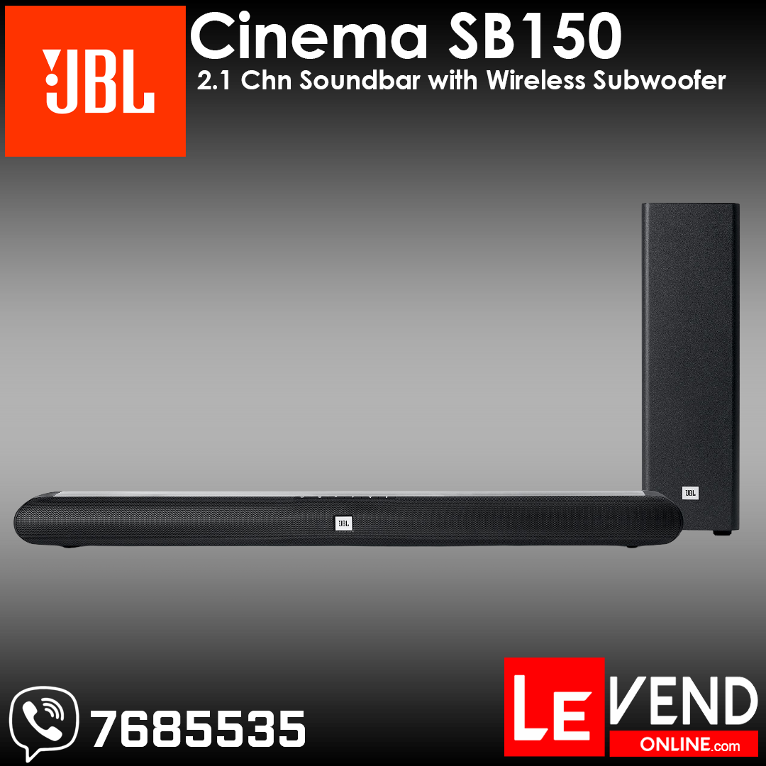 JBL Cinema SB150 | 2.1 Chn Soundbar with Wireless Subwoofer