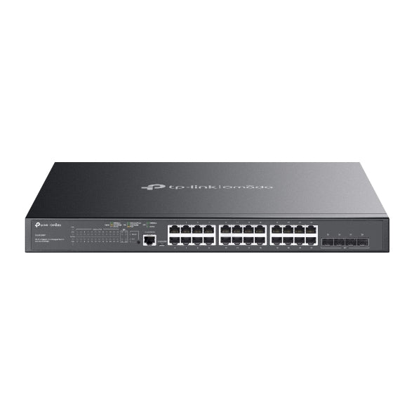 TP Link Omada 24 Ports PoE+ & 4 SFP Ports L2 Managed Gigabit Network Switch - SG3428MP