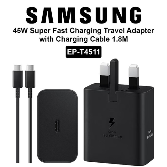 Samsung 45W USB C Power Adapter with USB C Cable 1.8M