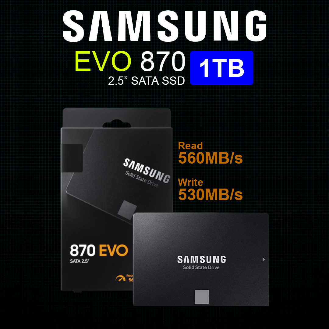 Samsung 870 EVO 1TB 2.5" SATA SSD