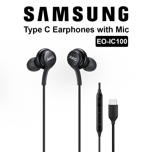 Samsung AKG USB C Wired Earphones with Mic - Black