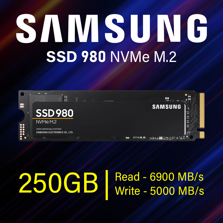 Samsung 980 250GB PCIe 3.0 NVMe SSD
