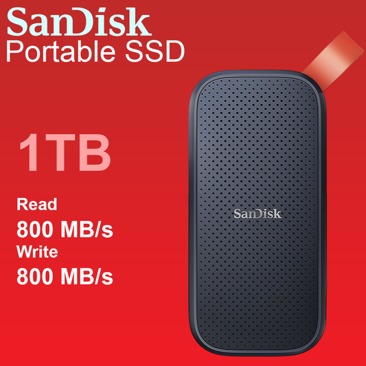 Sandisk E30 1TB External Portable SSD Drive - 800Mbps