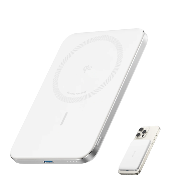Anker MagGo Nano Slim 5000mAh Powerbank - White - A1665H21