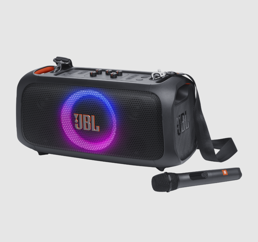 JBL PartyBox On the Go Essential Portable Bluetooth Speaker with Mic