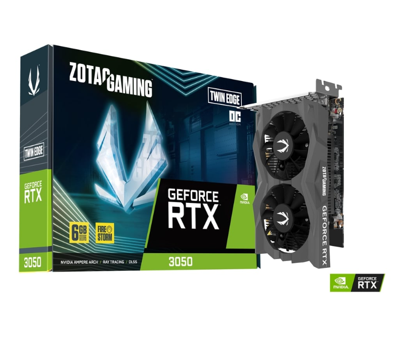 Zotac Twin Edge RTX 3050 6GB GDDR6 Graphics Card - OC