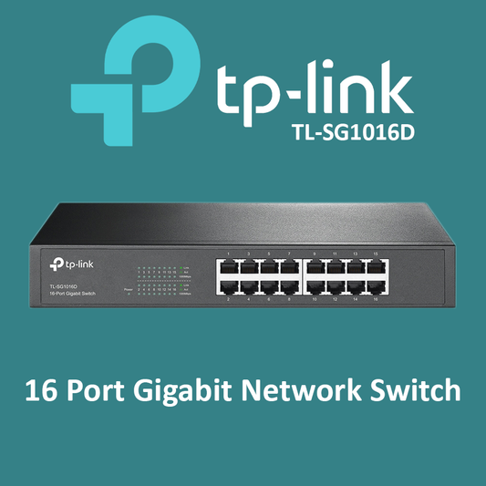 TP Link 16 Port Gigabit Network Ethernet Switch - TL-SG1016D