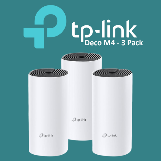 TP Link Deco M4 AC1200 Whole Home Mesh WiFi System - 3 Pack