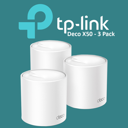 TP Link Deco X50 AX3000 Whole Home Mesh WiFi 6 System - 3-Pack