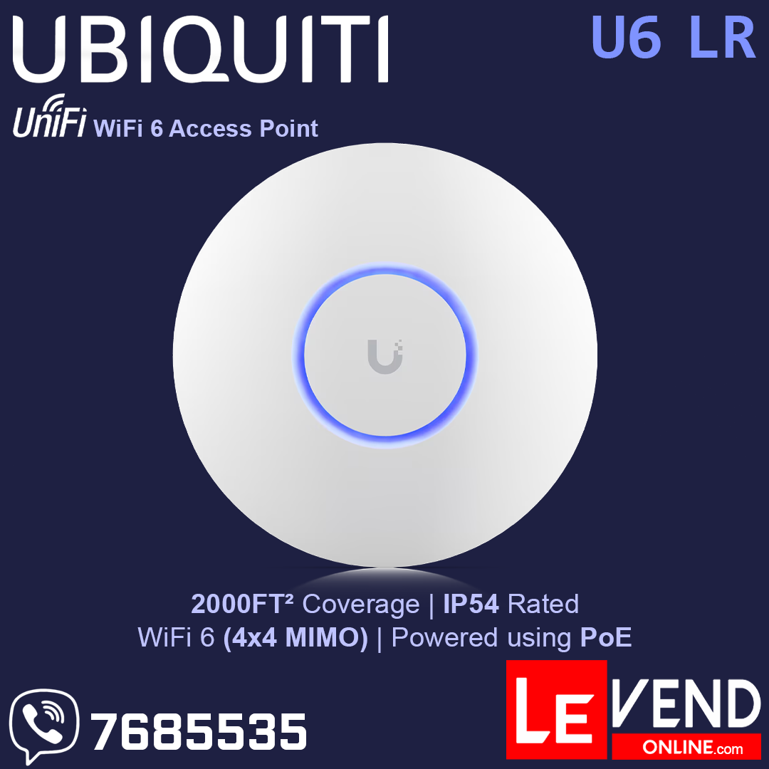 Ubiquiti UniFi U6 LR Long Range WiFi 6 Access Point